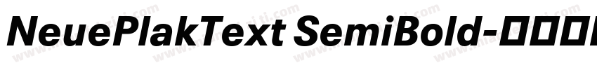 NeuePlakText SemiBold字体转换